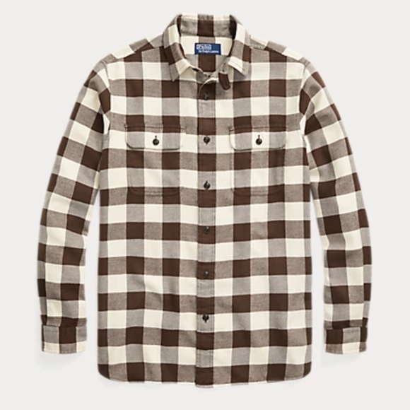 🔥Polo Ralph Lauren Classic Fit Checked Twill Workshirt. - Picture 1 of 6